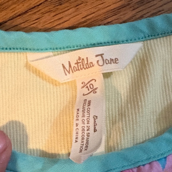 Matilda Jane Yellow Tank Top with Floral Accent - Picture 3 of 6